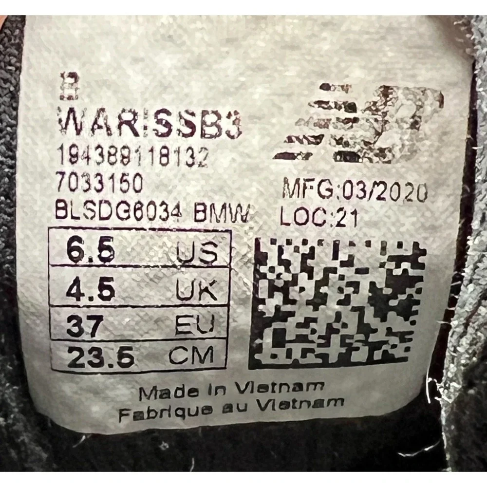 New‎ Balance Fresh Foam Arishi WARISSB3 Womens 6.5 Running Shoes Black Sneakers